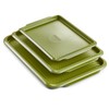 Absorated SYAINN Non-stick Ceramic Baking Sheet Set, 3 Pieces- Aluminum