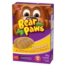Dare Bear Paws Banana Bread Soft Snack Cookies 240g
