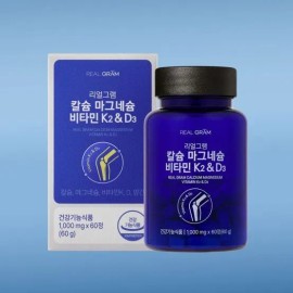 Realgram [Realgram] Calcium Magnesium Vitamin K2 & D3 1,000mg x 60 tablets 6 boxes / [리얼그램] 칼슘 마그네슘 비타민 K2 & D3 1,000mg x 60정 6박스