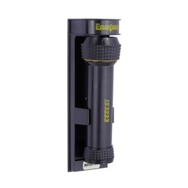 Dolphy Wall Mounted Hotel Emergency Torch – Energy-Saving LED Torch with Auto On/Off System, Anti-Theft Design | Black, Aluminium Alloy