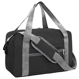 lifwimner Ryanair Hand Luggage Small Hand Luggage Bag for Airplane Foldable Travel Bag Weekender Bag for Men and Women, black, Travel Duffle
