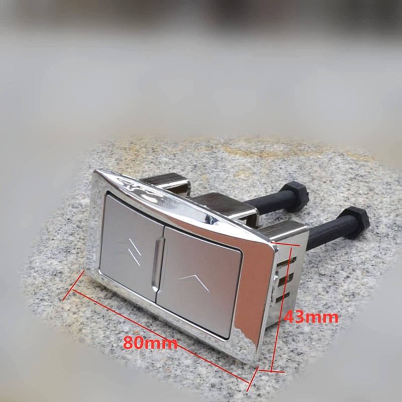 LICHIFIT Rectangle Dual Flush Toilet Water Tank Button Replacement Toilet