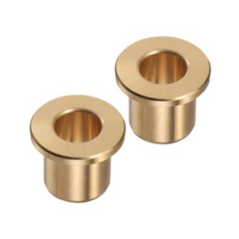 Kozelo 2pcs Bronze Flange Bearing Sleeve [12mm Bore x 18 OD x 20mm Flange Thickness] Self-Lubricating Bushings