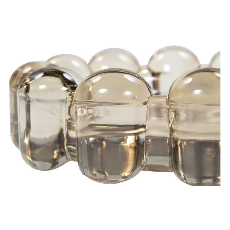 Alice Lane Bubble Candle Dish – Chic Smoky Glass Candle