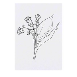'Lily of the Valley' Temporary Tattoo - Water Resistant, Skin-Safe, Non-Toxic Transfer (TO00058481)