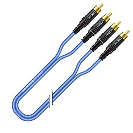 Summer Cable SC Onyx 2025 MKII Stereo RCA Cable Original + HI-CM06 Connector (1 m, Blue)