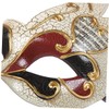 CIYODO Men's Masquerade Mask Creative Venice Flame Crack Mask for