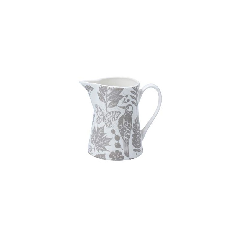 Gisela Graham Grey Butterfly and Leaf Jug (Small)