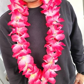 Hula Dance Flower Necklace Flower Necklace Colorful 2ea