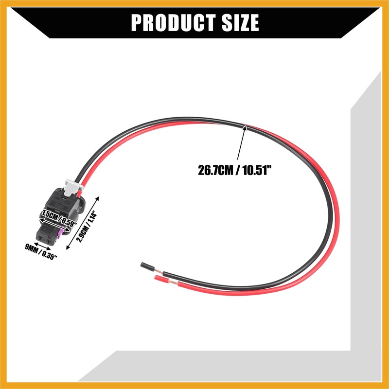 Partuto Car Side Marker Pigtail Connector Harness for Dodge Charger