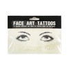 AKOAK 1 Pack Disposable Face Tattoo Waterproof Sticker Gold Personality