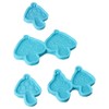 YYlingx 4 Pieces Mushrooms Resin Moulds, Keychain Molds Epoxy Molds