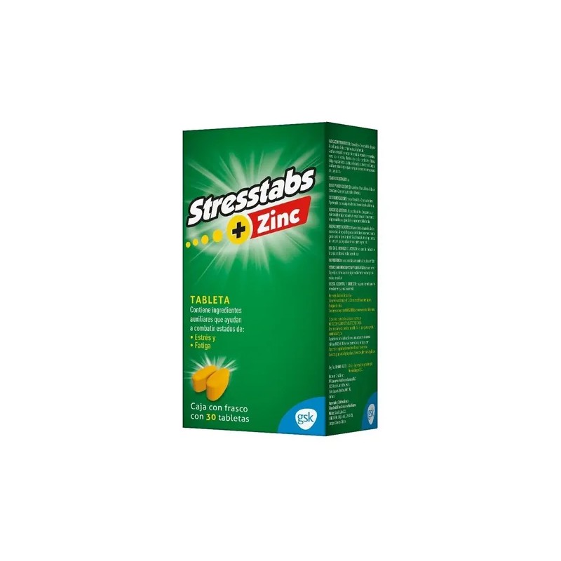Multivitamínico Stresstabs Con Zinc, 30 Tabletas