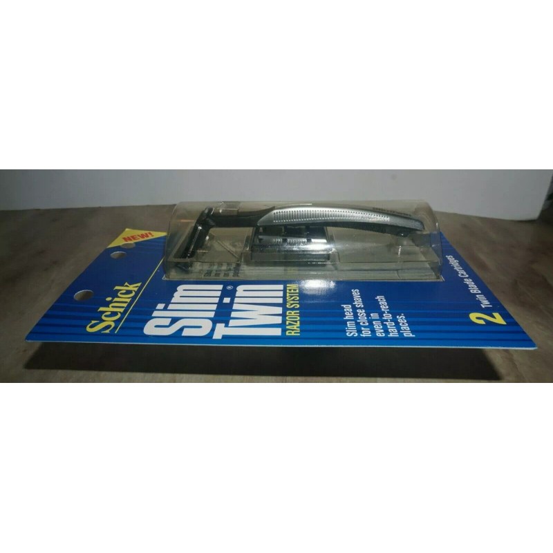 Schick VINTAGE SCHICK SLIM TWIN RAZON SYSTEM SHAVER + 2