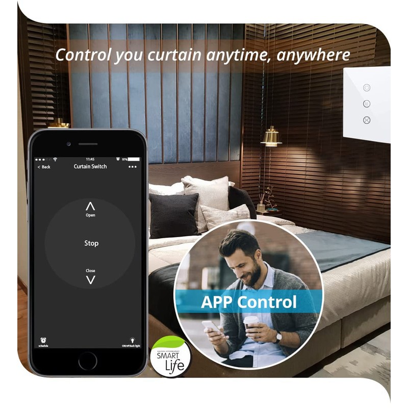 Useelink WiFi Smart Light Switch, Home Switch, Intelligent LED Light