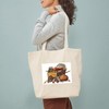 CafePress Wheelbarrow Double Sided Tote Bag Reusable Natural Beige Canvas