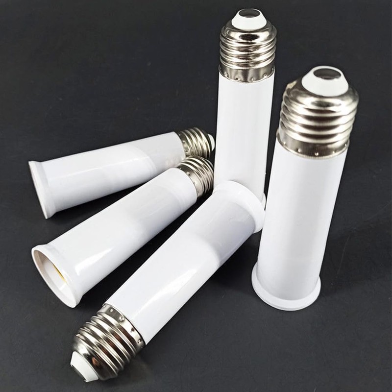 E26 Socket Extender,12CM/4.72 Inch Socket Extension Adapter,Lamp Holder Adapter (4