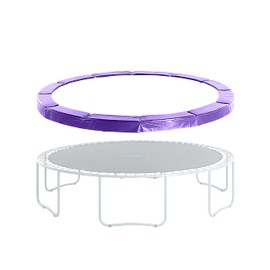 Machrus Upper Bounce Trampoline Replacement Safety Pad 6FT - 16FT Round-Trampoline Spring Cover PVC Trampoline Skirt (Purple, 7.5 ft)