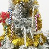 6 PCS 13cm Glitter Candy Cane Christmas Tree Decorations, Glitter