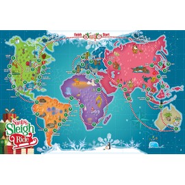 Santa's Sleigh Ride - an Educational Christmas Board Game