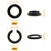 12 Pack Plastic Lampshade Reducer Ring, E27 to E14 Lamp