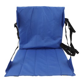 Foldable Seat Cushion Backrest Beach Chair Mat Single Person Portable Lounger Cushion for Stadium Outdoor Camping Blue