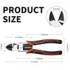 Wire Cutters - 8" Pro Side Cutters with Wire Stripper