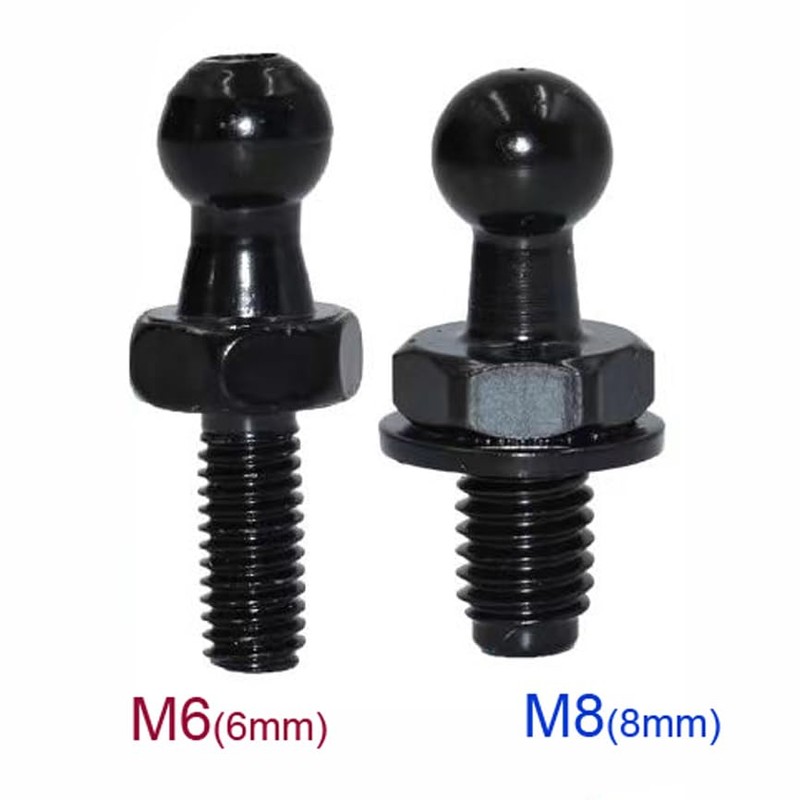 TOOMYAUTO 10mm M6 Ball Stud Bolts Screw Gas Spring Mounting