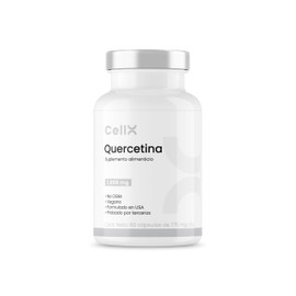 CELLX Quercetina | Suplemento Antioxidante Natural | Apoyo Celular y Bienestar General | Vegano | 60 Cápsulas