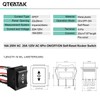 QTEATAK DC 12V 10A 6 Pin 3 Position (ON)-Off-(ON) AC