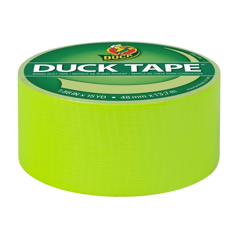 Duck 285225 Duct Tape, Fluo rescent, 1.88 Inches x 15