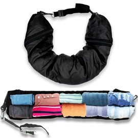 Paifeancodill Travel Pillow Stuffable Travel Pillow Multifunctional U Shaped Travel Neck Pillow Stuffable with Clothes Travel Neck Pillow U Shape Neck Support Scalable Neck Pillow Airplane Neck Rest