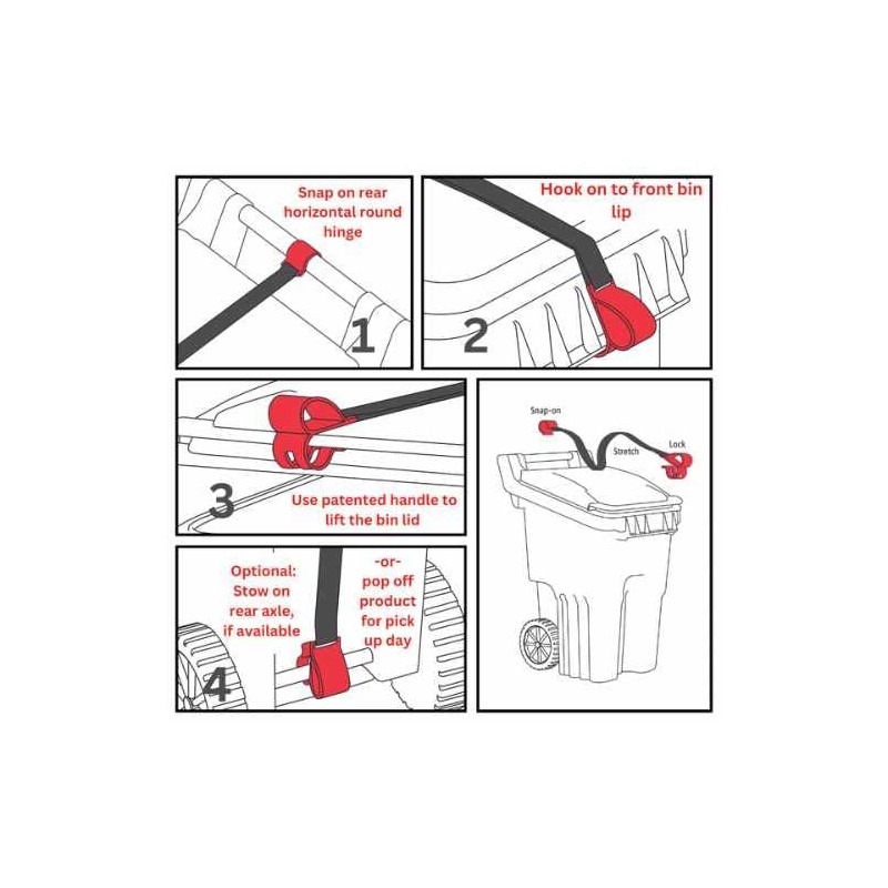BinClaw 2.0 Trash Can Lock – Universal Trash Can Locks