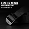 TACTICAL BIRD Men's Nylon Belt, Tactical Belts Breathable Webbing Canvas