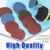 Glarks 120Pcs Sanding Discs Assortment Kit, 3 Inch Quick Change