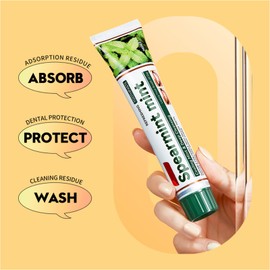 2 Pcs Zahnpasta + Zahnbürste, Mint Complete Care Toothpaste, Zahnpasta Für Die Zahnfleischgesundheit, Atemfrische Zahnpasta, Whitening Mint Zahnpasta, Frisch Und Langlebig