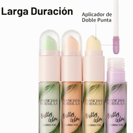 Physicians Formula Corrector Iluminador Butter Glow, Neutraliza Los Matices Amarillos E Ilumina El Tono De La Piel, Enriquecido Con Ingredientes...   