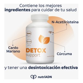 Detox Support™ NutriADN | 120 Cápsulas | Apoyo Hepático y Desintoxicación Avanzada
