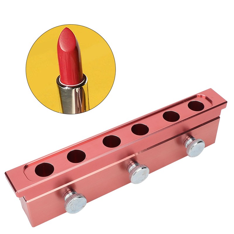 12.1mm 6 Holes Dual Use Aluminium Alloy DIY Lipstick Mold