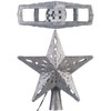 infactory Christmas Tree Toppers: LED Poinsettia Tree Topper with Projector,