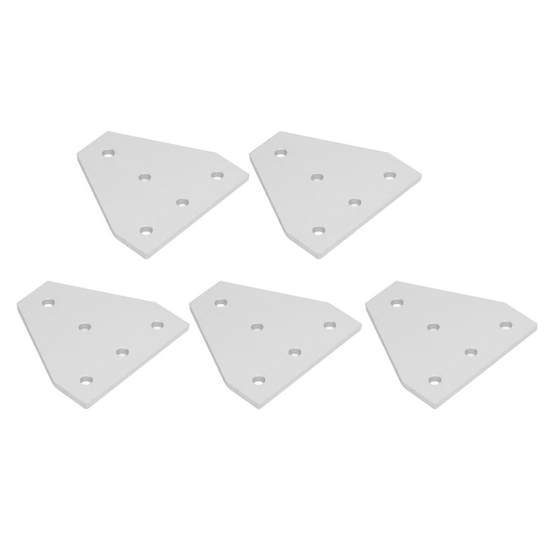 5Pcs Tie Plate 5 Holes Aluminum Robust Reinforced Connecting Mending