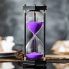 Large Hourglass Timer 60 Minute, Decorative Hexagon Frame Sandglass with