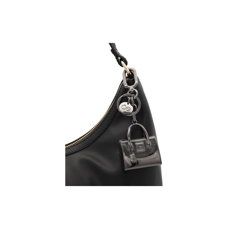 Cloe - Llavero Charm de Bolso Acabado Metálico Para Mujer