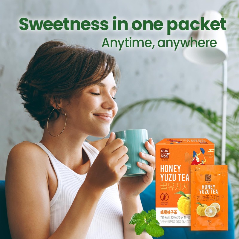 [Nokchawon] Honey Citron Tea (Yuzu with Honey Blend), 10 Sachets