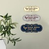Señal de Designer Please Watch Your Step (huellas) (oro cepillado),