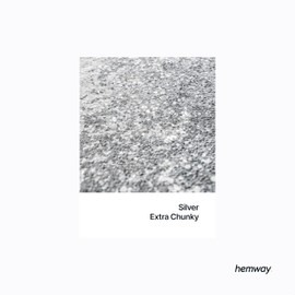 Hemway Glitter Paint Additive Crystals for Acrylic Emulsion Paint, Interior & Exterior Walls, Wood, Varnish, Matt, Gloss, Furniture 100g / 3.5oz - Extra Chunky (1/24" 0.040" 1mm) - Silver