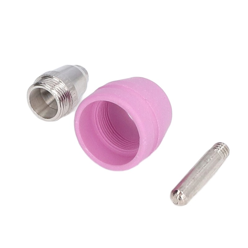 21Pcs/Set Plasma Cutter Torch Consumables Electrode Nozzle Cups Kit for