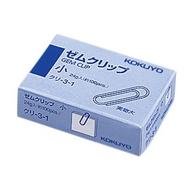 コクヨ クリップ ゼムクリップ 小(23mm) 約100本入 クリ-3-1
