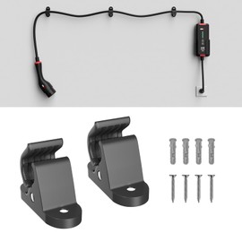 MCEVKELN EV Charging Cable Holder - 2 Pack Multifunctional Wall Mount with Drop Protection for Electric Vehicle Chargers, Holds Charging Box and Cable Securely Includes Mounting Hardware and Packing