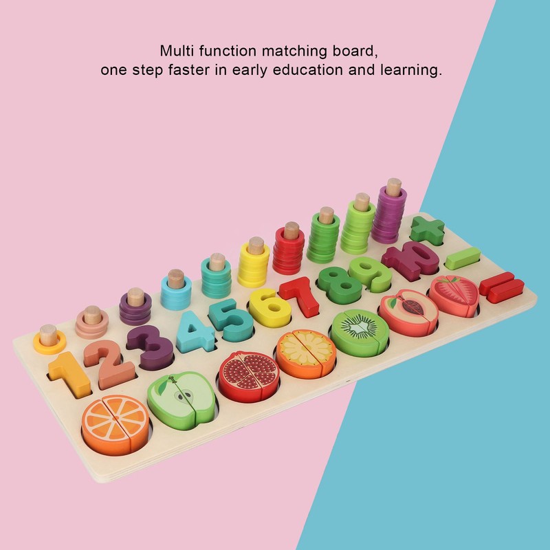 Counting Shape Stacker Improve Cognitive Ability Smoother Edge Bright Colors